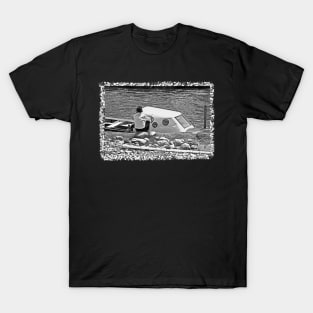 Man with a boat T-Shirt